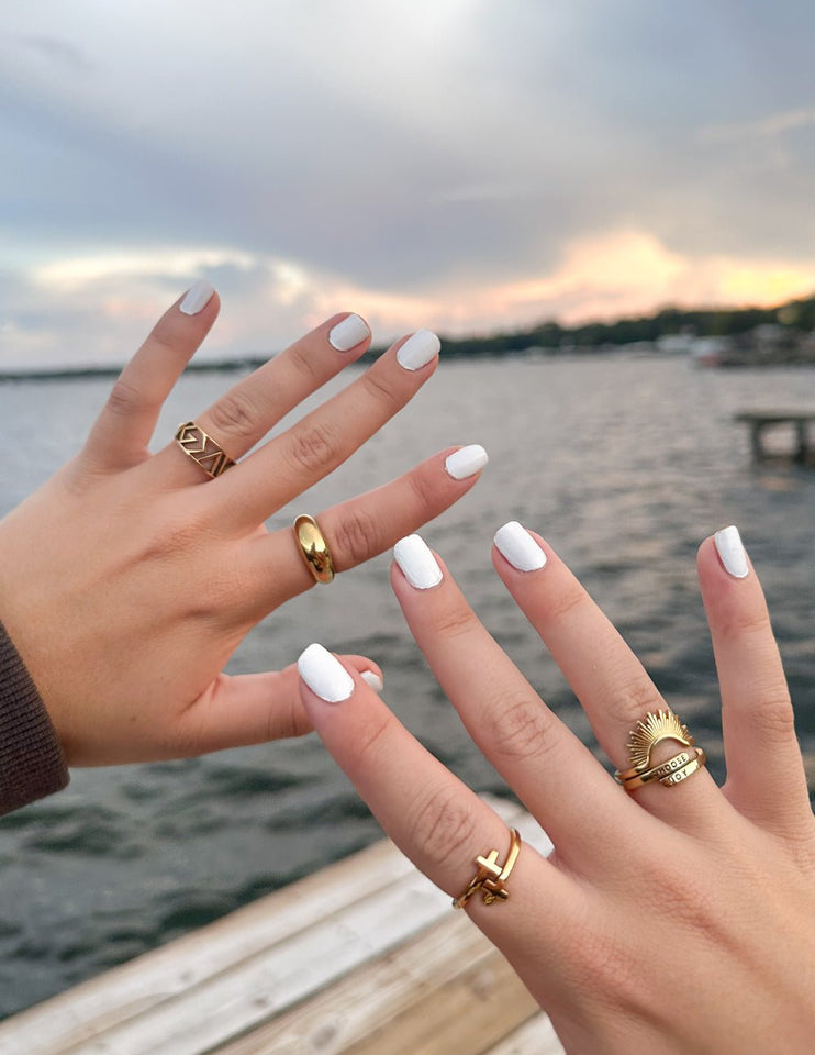 Gold Wrapped Cross Ring - Wear with style