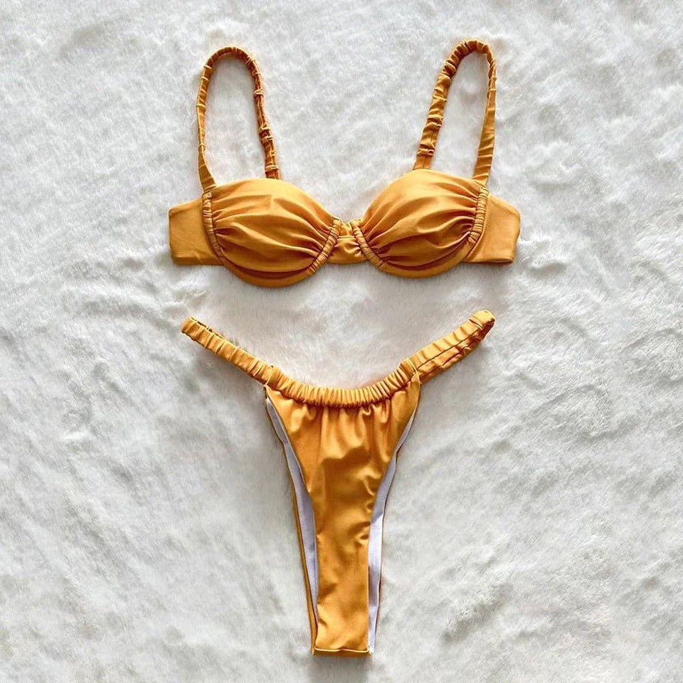 Golden Girl two piece swimsuit - Wear with style
