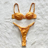 Golden Girl two piece swimsuit - Wear with style