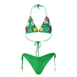 Green Knit Two-Piece swimsuit - Wear with style