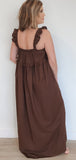 Hana Maxi Dress-Chocolate-Final Sale - Wear with style