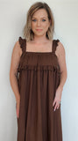 Hana Maxi Dress-Chocolate-Final Sale - Wear with style