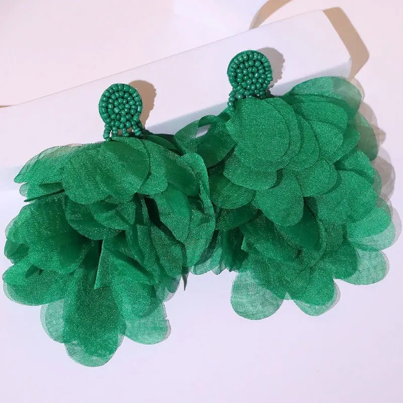 Handmade Cotton Long Tassel Earrings - Wear with style
