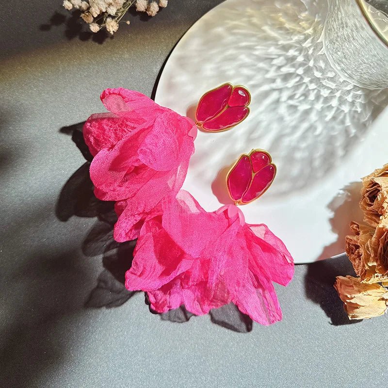 Handmade Cotton Long Tassel Earrings - Wear with style