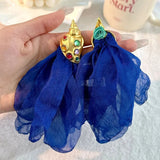 Handmade Cotton Long Tassel Earrings - Wear with style