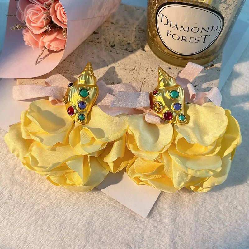 Handmade Cotton Long Tassel Earrings - Wear with style