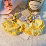 Handmade Cotton Long Tassel Earrings - Wear with style