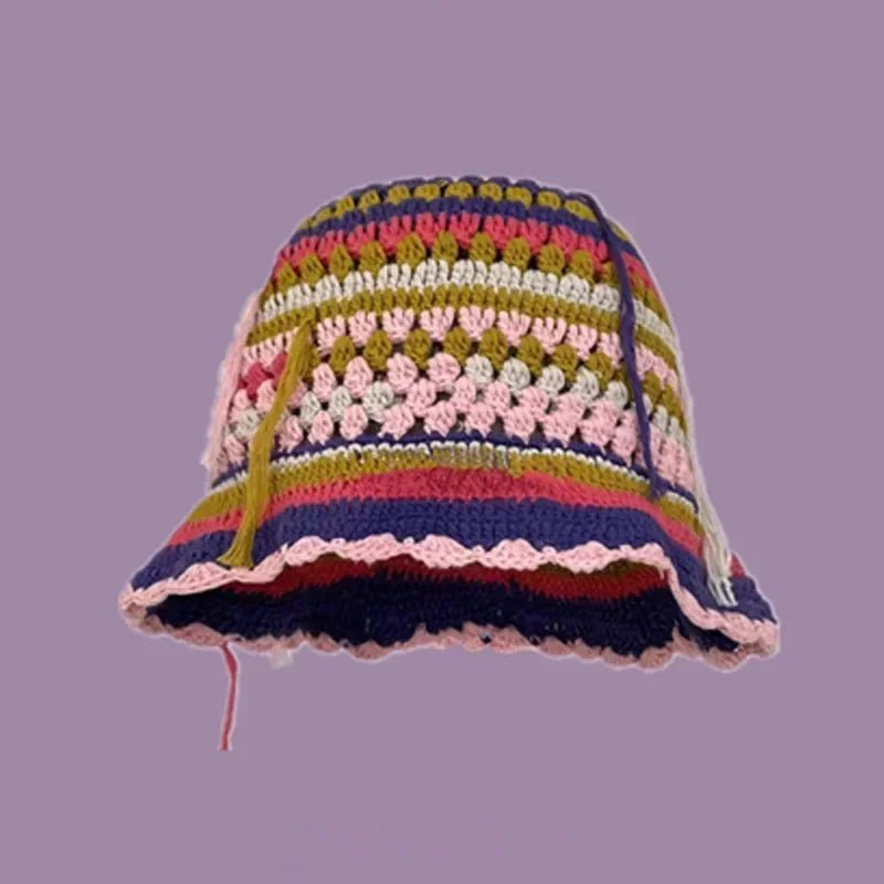 Handmade Knitted Bucket Hat - Wear with style