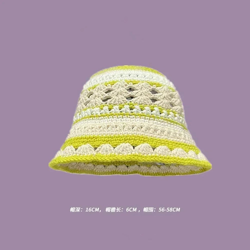 Handmade Knitted Bucket Hat - Wear with style