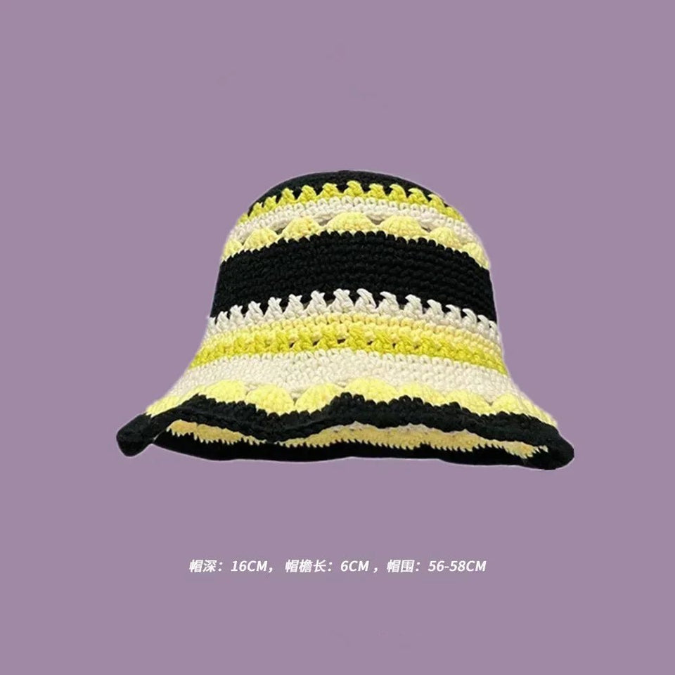 Handmade Knitted Bucket Hat - Wear with style