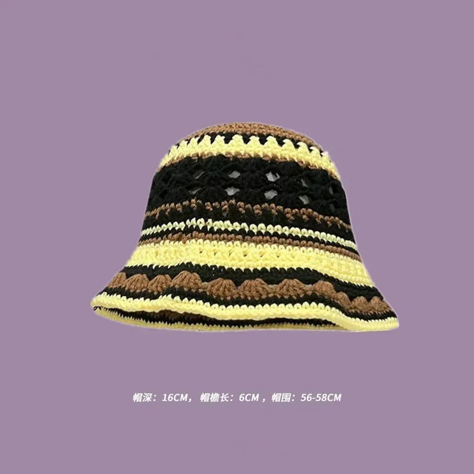 Handmade Knitted Bucket Hat - Wear with style