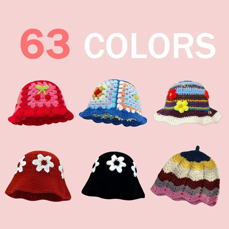 Handmade Knitted Bucket Hat - Wear with style