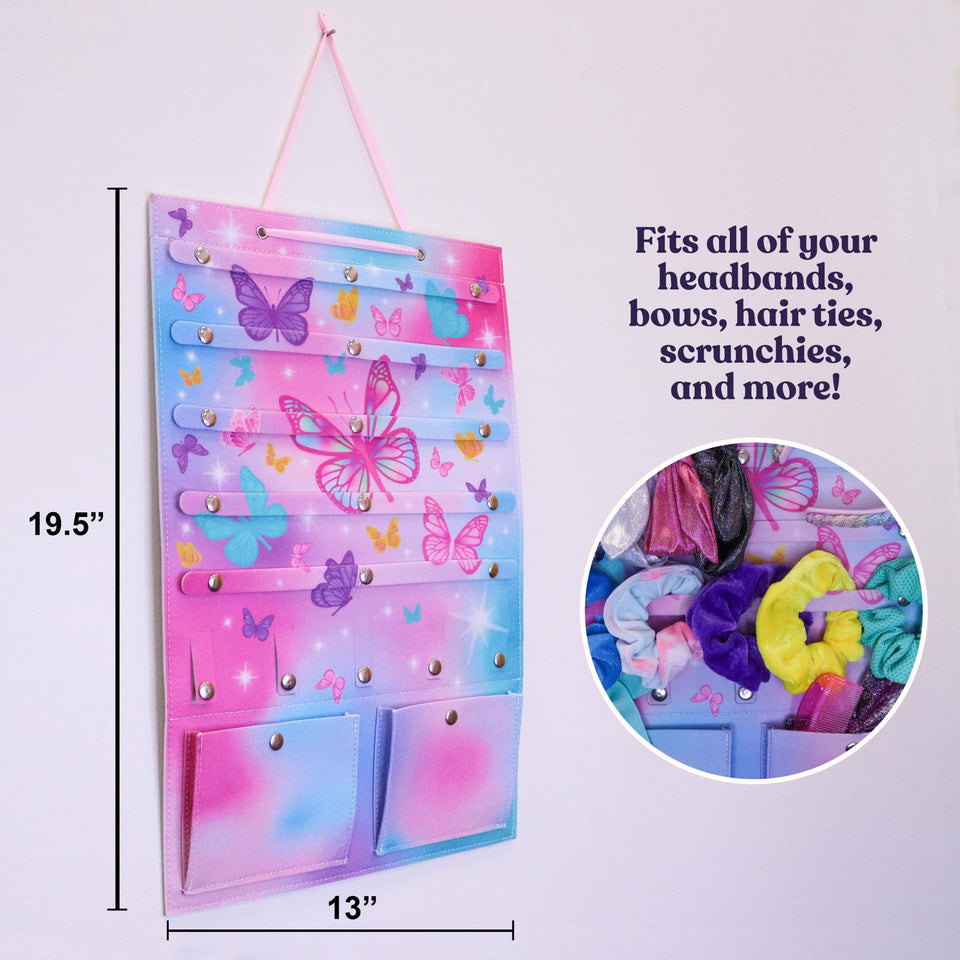 Hanging Butterfly Hair Accessories Holder Organizer - Wear with style