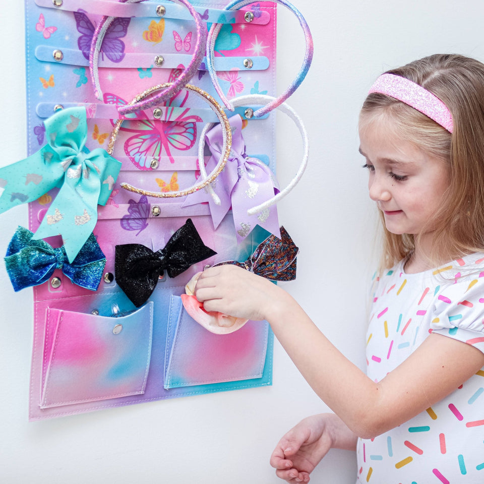 Hanging Butterfly Hair Accessories Holder Organizer - Wear with style