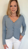 Harbor Lace Top-Chambray - Wear with style