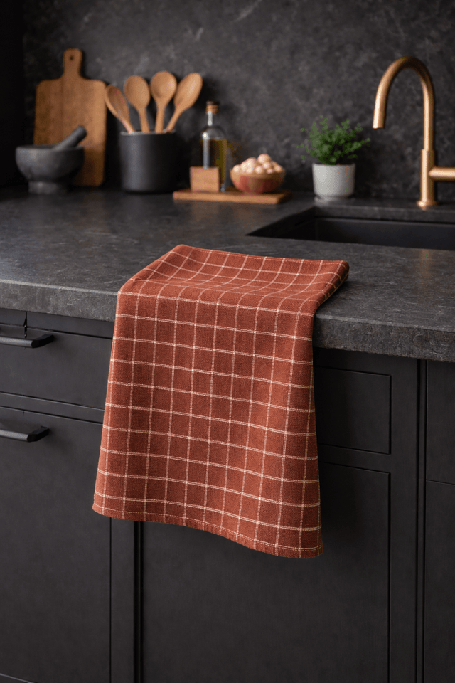 Harvest Plaid Tea Towel - Wear with style