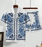 Hawaiian resort wear men beach shorts set - Wear with style