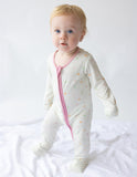 Heart Bamboo Convertible Footed Onesie - Wear with style