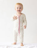 Heart Bamboo Convertible Footed Onesie - Wear with style