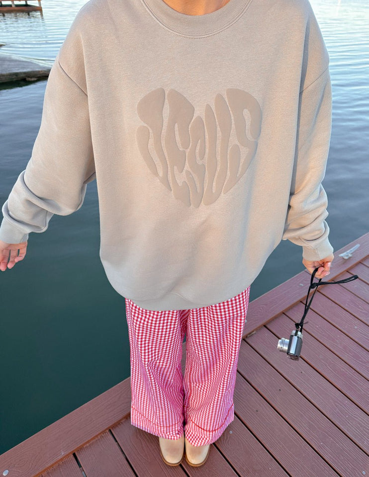 Heart Jesus Unisex Crewneck - Wear with style