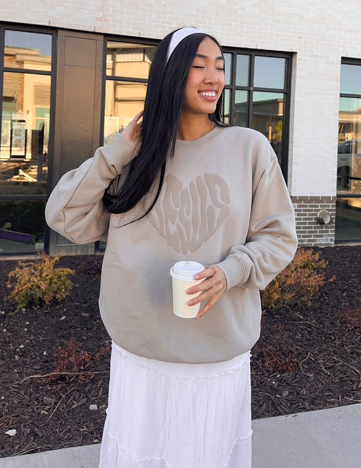 Heart Jesus Unisex Crewneck - Wear with style