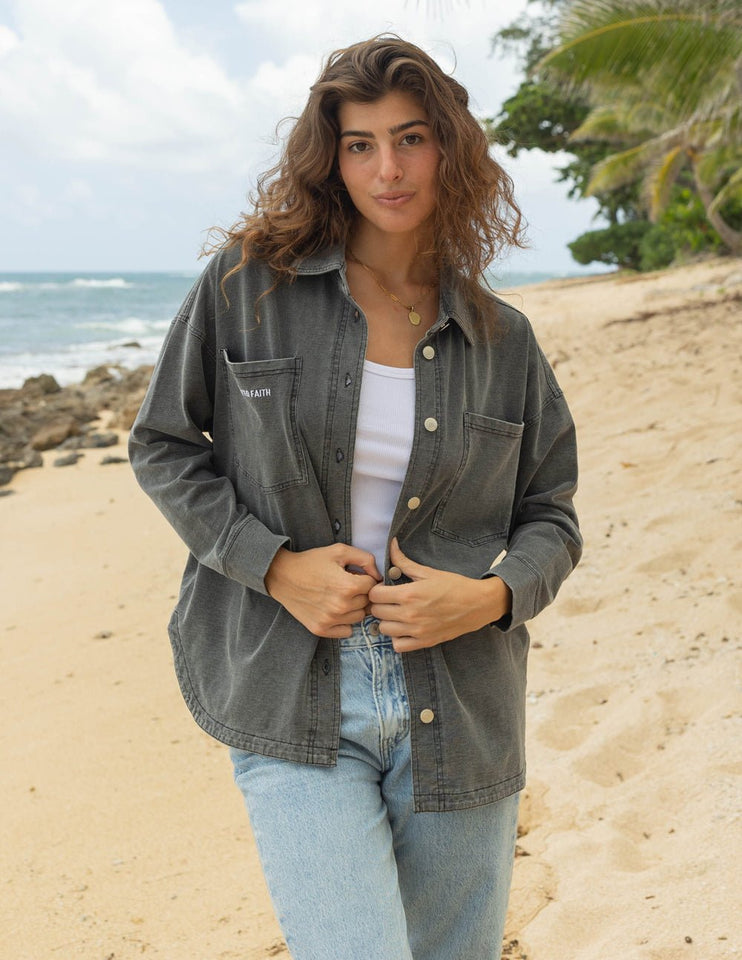 Heaven Is Closer Shacket - Wear with style