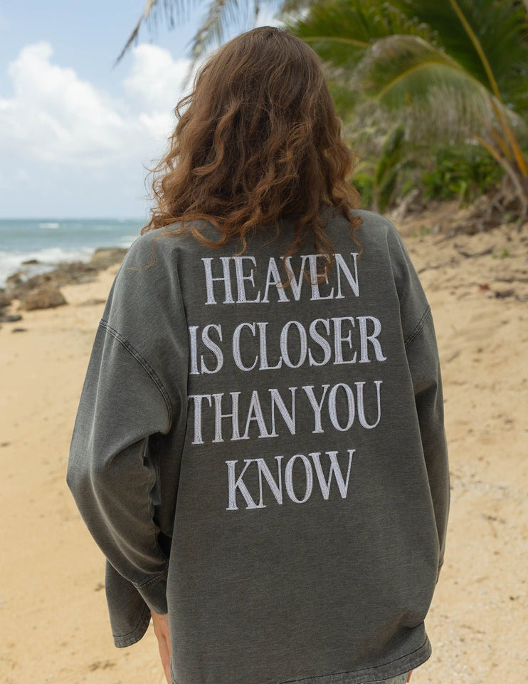 Heaven Is Closer Shacket - Wear with style