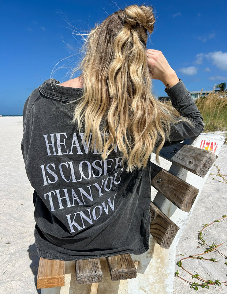 Heaven Is Closer Shacket - Wear with style