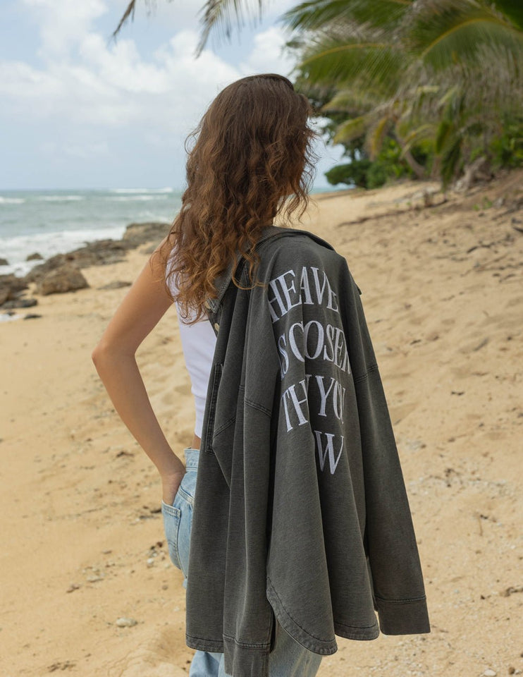 Heaven Is Closer Shacket - Wear with style