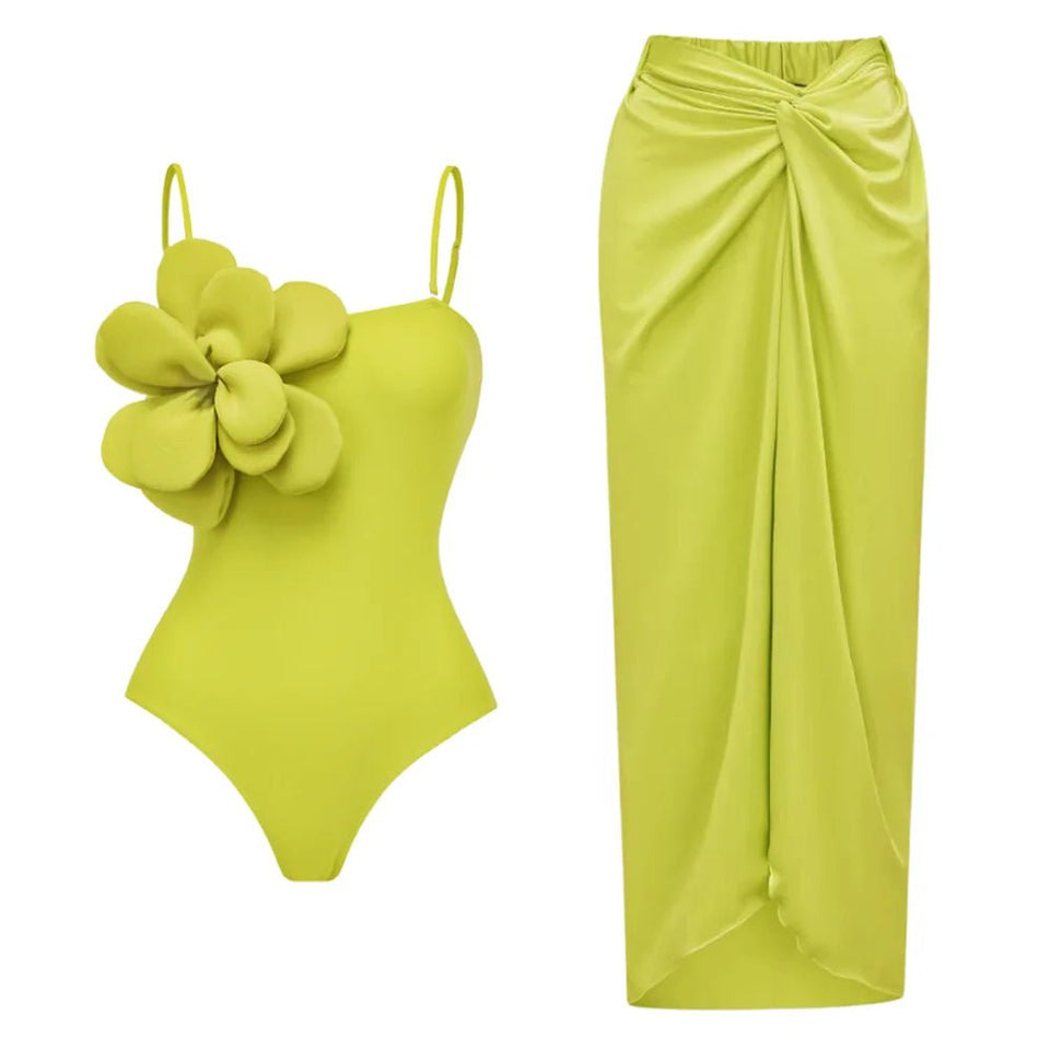 Hibiscus one piece swimsuit - Wear with style