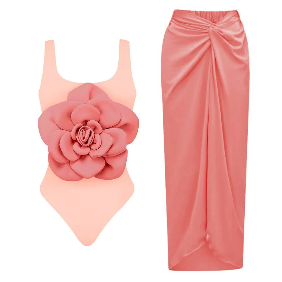 Hibiscus one piece swimsuit - Wear with style