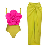 Hibiscus one piece swimsuit - Wear with style