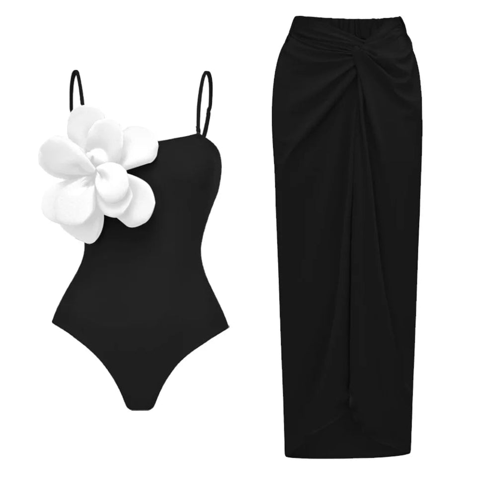 Hibiscus one piece swimsuit - Wear with style