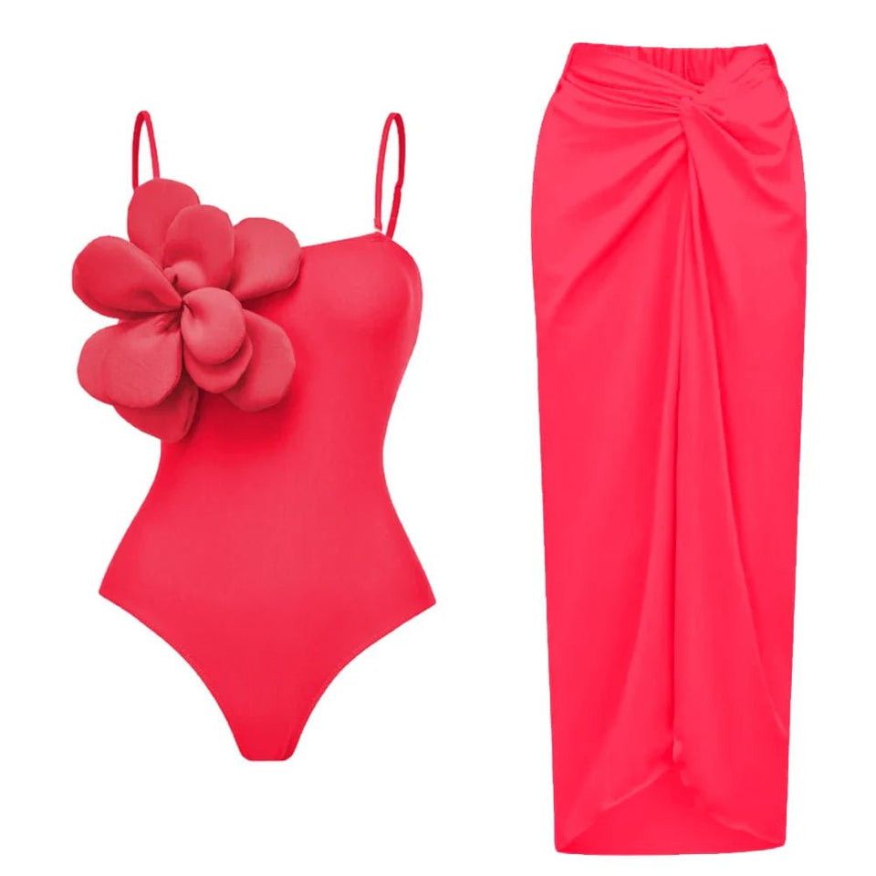Hibiscus one piece swimsuit - Wear with style