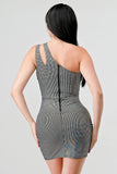 HOLOGRAM METALLIC KNIT ONE SHOULDER - Wear with style