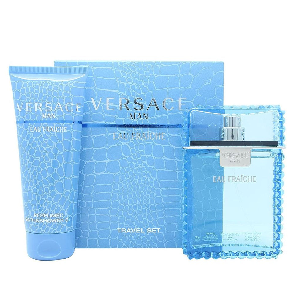 VERSACE EAU FRAICHE EDT TRAVEL SET MEN