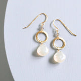 The Airie Earring - White Chalcedony Silver