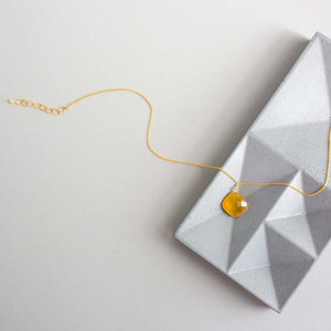 Yellow Chalcedony Pendant