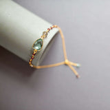 Green Amethyst Silver Isla Bracelet