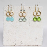 The Airie Earring - White Chalcedony Silver
