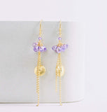 Aquamarine En Pointe Earrings