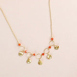 Black Spinel Mini Chain Loop Necklace