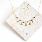 Orange Chalcedony Mini Chain Loop Necklace