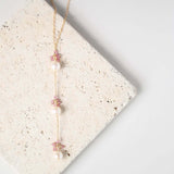Pearl and Pink Tourmaline Necklace