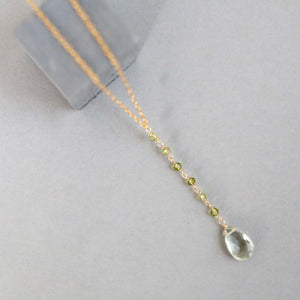 Green Amethyst Yoga Pendant