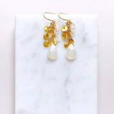 The Aurora Earring - White Chalcedony