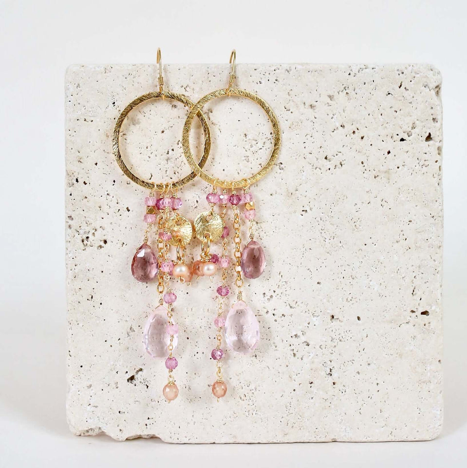 Iolite & Aquamarine Ammil Earrings