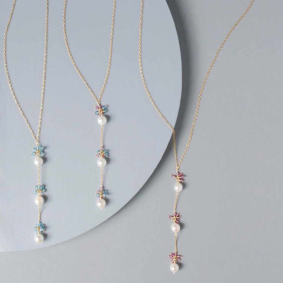Pearl and Gemstone Necklace Collection