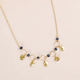 Orange Chalcedony Mini Chain Loop Necklace