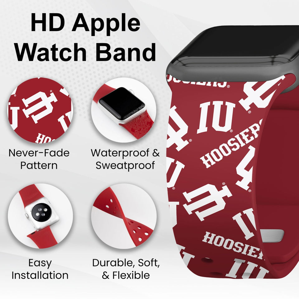 Indiana Hoosiers HD Apple Watch Band - Wear with style